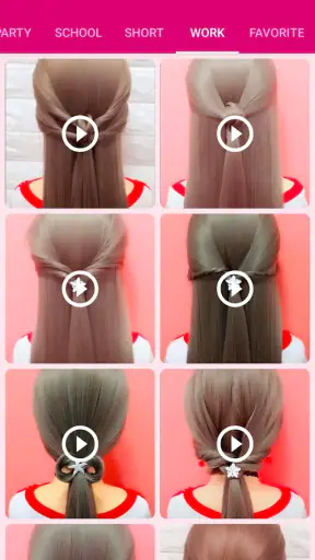 Girls Hairstyle Step By Step screenshot