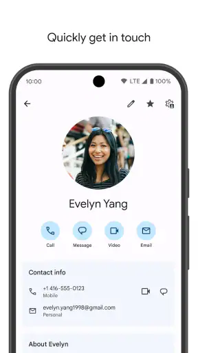 Google コンタクト screenshot