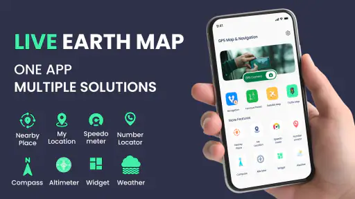 GPS Voice Map & Route Finder screenshot 1