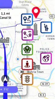 GPS ナビゲーション、地図、ルート screenshot 2