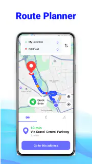 GPS ルート プランナー: レーダー マップ screenshot 1