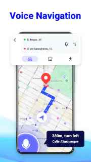 GPS ルート プランナー: レーダー マップ screenshot 2