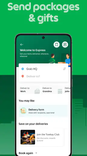 Grab - Taxi & Food Delivery screenshot