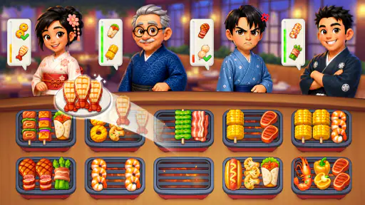 Grill Master：フード仕分けパズル screenshot 8