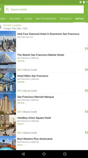 Groupon screenshot