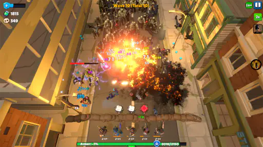 Idle Zombie Wave: ゾンビTD screenshot 4