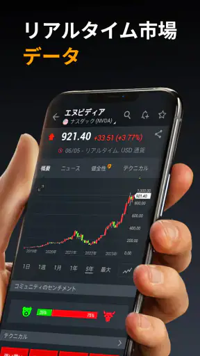 Investing.com 投資, 株価, ファイナンス screenshot