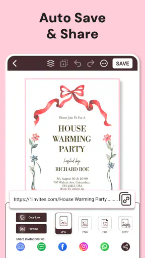Invitation Maker & Event RSVP screenshot