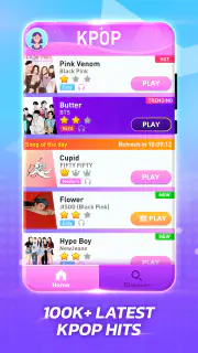 Kpop ピアノタイル: bts 音ゲー screenshot 2