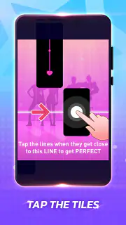Kpop ピアノタイル: bts 音ゲー screenshot 3