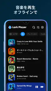 Lark Player:音楽プレーヤー & mp3プレイヤー screenshot 1