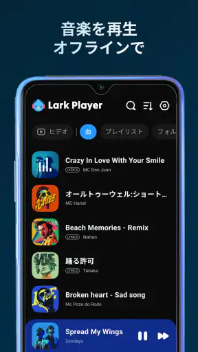 Lark Player:音楽プレーヤー & mp3プレイヤー screenshot