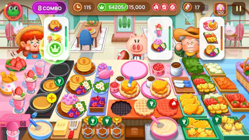 LINE シェフ かわいいクッキングゲームでレストラン経営！ screenshot 3