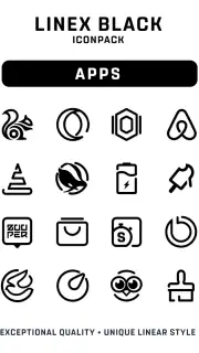 LineX Black Icon Pack screenshot 1