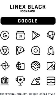 LineX Black Icon Pack screenshot 2