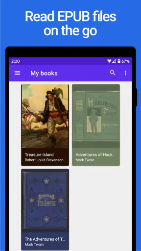 Lithium: EPUB Reader screenshot