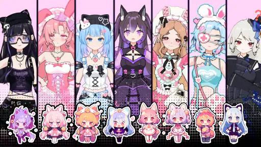 Love Idol: 可愛い女の子の着せ替えメイクゲーム screenshot