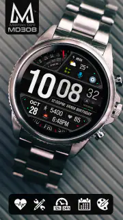 MD308 Digital watch face screenshot 1