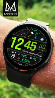 MD308 Digital watch face screenshot 5
