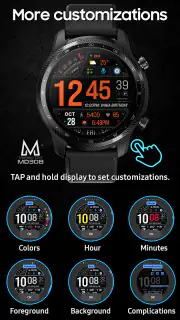 MD308 Digital watch face screenshot 7