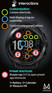 MD308 Digital watch face screenshot 8