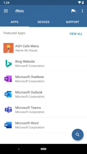 Microsoft Intune ポータル サイト screenshot
