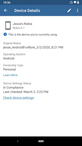 Microsoft Intune ポータル サイト screenshot