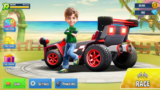 Mini Car Racing: 3D 車のゲーム screenshot