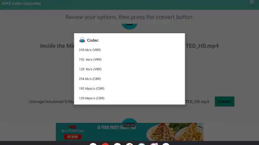 MP3動画変換 screenshot