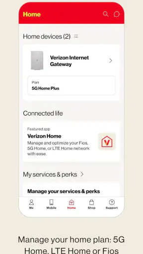 My Verizon screenshot