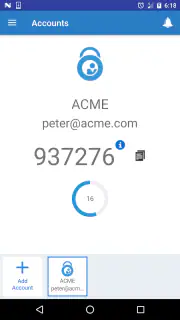 Oracle Mobile Authenticator screenshot 1