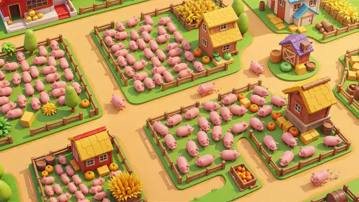Piggy Escape: 動物パーキングゲーム screenshot 6