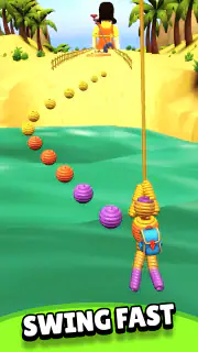 Rope Man Run - Yarn Hero Game screenshot 6