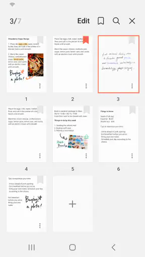 Samsung Notes screenshot