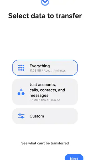Samsung Smart Switch Mobile screenshot