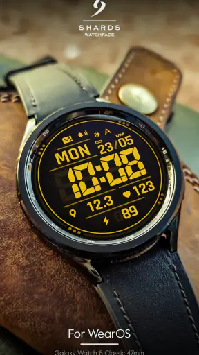 SH092 Watch Face, WearOS watch screenshot