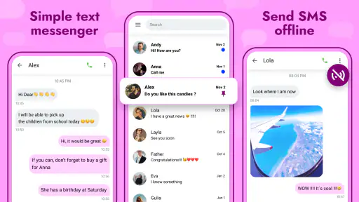SMSメッセンジャー - SMS アプリ screenshot