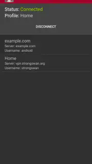 strongSwan VPN Client screenshot 2