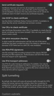 strongSwan VPN Client screenshot 5