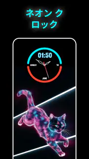 Stylish - Clock Live Wallpaper screenshot 2