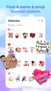 Tgsticker - sticker & kaomoji screenshot 2