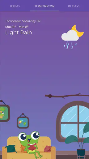 The Frog: 天気アプリ screenshot