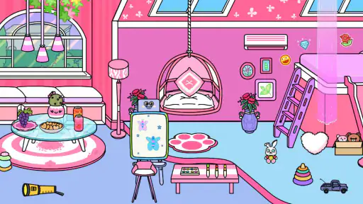 Tizi Town - ピンクのホーム デコレーション screenshot