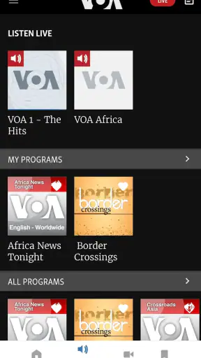 VOA News screenshot
