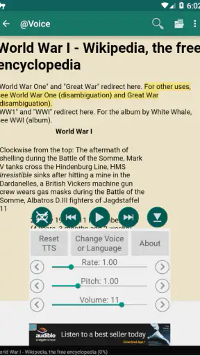 @Voice Aloud Reader (TTS) screenshot