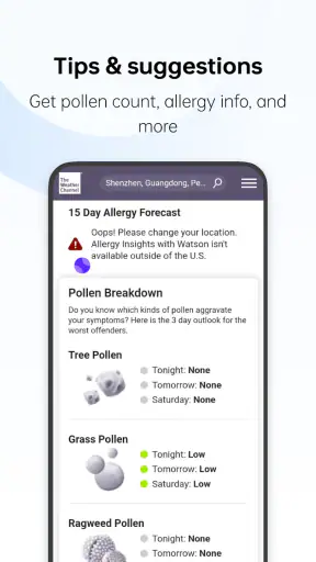 Weather screenshot