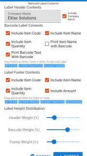 Weighing Scale Barcoding app screenshot 2