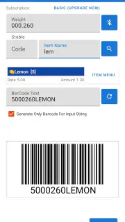 Weighing Scale Barcoding app screenshot 3
