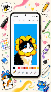 WigglyPaint - Cute Pixel Paint screenshot 1