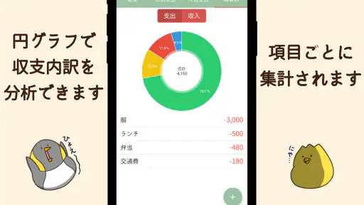 でぶどりのおこづかい帳 screenshot 3
